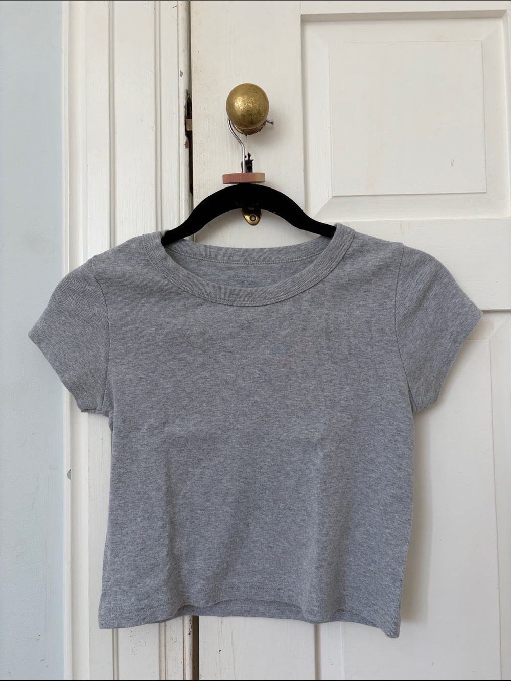 Brandy Melville Grey Tshirt cropped